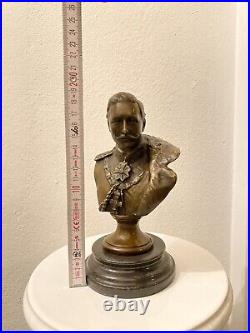 ANTIQUE Bronze bust German Empire Kaiser Wilhelm 2