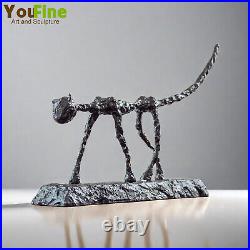 Antique Bronze Cat Statue Giacometti Abstract Animal Cat Sculpture Art Decor