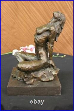 Art Deco Abstract Nude Woman By Aldo Vitaleh Bronze Figure Statue Sculpture Sale