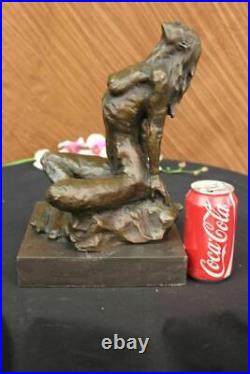 Art Deco Abstract Nude Woman By Aldo Vitaleh Bronze Figure Statue Sculpture Sale