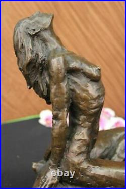 Art Deco Abstract Nude Woman By Aldo Vitaleh Bronze Figure Statue Sculpture Sale