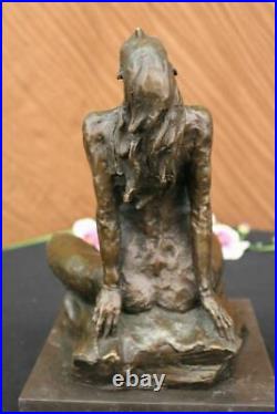 Art Deco Abstract Nude Woman By Aldo Vitaleh Bronze Figure Statue Sculpture Sale