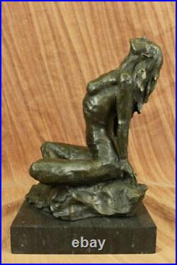 Art Deco Abstract Nude Woman By Aldo Vitaleh Bronze Figure Statue Sculpture Sale