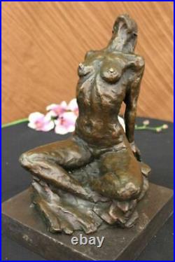 Art Deco Abstract Nude Woman By Aldo Vitaleh Bronze Figure Statue Sculpture Sale