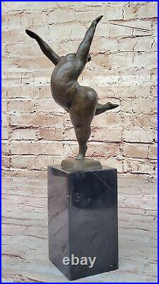 Art Deco Bronze Ballerina Ballet Sculpture Statue Abstract Art Mid Century Sale