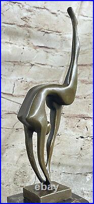 Art Deco Bronze Ballerina Ballet Statue Sculpture Abstract Art Mid century Deco