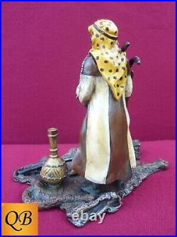 Art Deco Bronze Figurine Sculpture Statue Arab Trader Hot Cast Bergman Figure