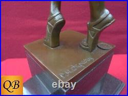 Art Deco Bronze Figurine Sculpture Statue Egyptian Dancer Female Figure Chiparus