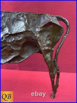 Art Deco Bronze Figurine Sculpture Statue Hot Cast Bull Pablo Picasso Figure