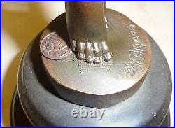 Art Deco Bronze Figurine Sculpture Statue Illusion Eygptian Hot Cast Lady Figure