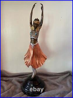 Art Deco Bronze Statue in style of Demetre H. Chiparus 26