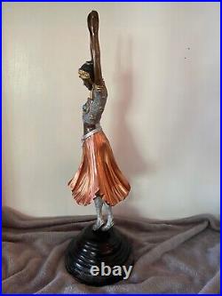 Art Deco Bronze Statue in style of Demetre H. Chiparus 26