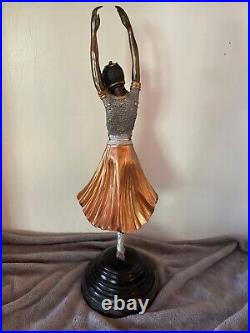 Art Deco Bronze Statue in style of Demetre H. Chiparus 26