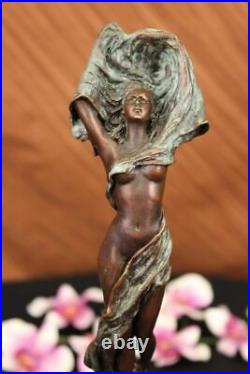 Art Deco By Erte Handcrafted Hot Cast Museum Quality Artwork Bronze Figurine