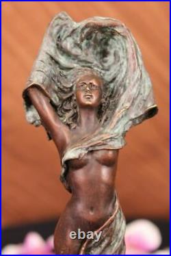 Art Deco By Erte Handcrafted Hot Cast Museum Quality Artwork Bronze Figurine