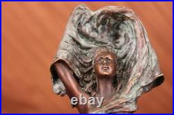 Art Deco By Erte Handcrafted Hot Cast Museum Quality Artwork Bronze Figurine