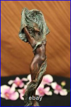 Art Deco By Erte Handcrafted Hot Cast Museum Quality Artwork Bronze Figurine