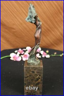 Art Deco By Erte Handcrafted Hot Cast Museum Quality Artwork Bronze Figurine