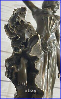 Art Deco Handmade Bronze Sculpture Statue Figurine Chiparus Flapper Dancer Girl