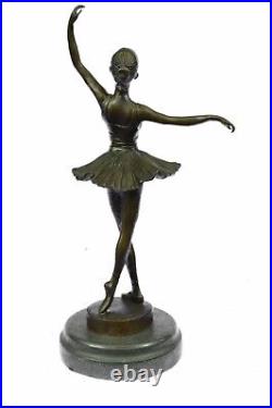 Art Deco Hot Cast Bronze Graceful Ballerina Ballet Statue Sculpture Milo Statue
