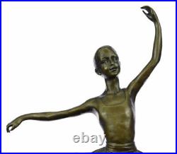 Art Deco Hot Cast Bronze Graceful Ballerina Ballet Statue Sculpture Milo Statue