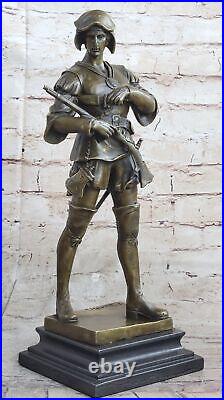 Art Deco Male Warrior by Picault Superb Quality Bronze Figurine Sculpture Figure