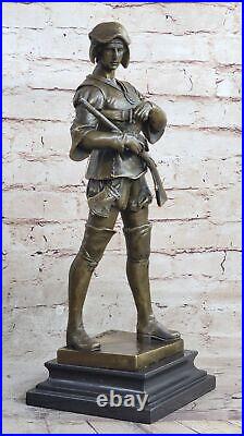 Art Deco Male Warrior by Picault Superb Quality Bronze Figurine Sculpture Figure