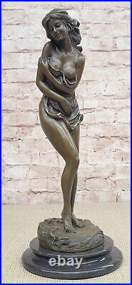 Art Deco Nude Naked Woman Bathroom Home Decoration Bronze Figurine Vitaleh Gift