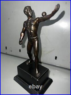 Art Deco Resin Athlete Strong Man