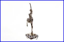 Art Deco Sculpture Revue Dancer Signed Genuine Solid Bronze Statue Figuine