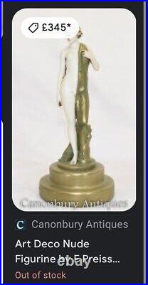 Art Deco Style Nude Figurine Of Aphrodite