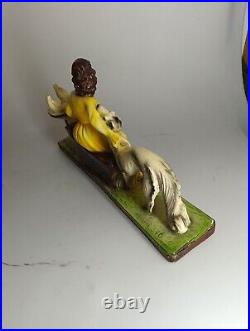 Art Deco figure sculpture woman dog MERLINI 546 Art Nouveau 20s