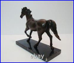 Art Nouveau Style Statue Sculpture Horse Colt Wildlife Art Deco Style Bronze