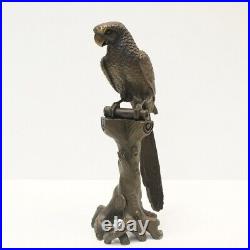 Art Nouveau Style Statue Sculpture Parrot Bird Wildlife Art Deco Style Bronze