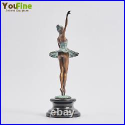Bronze Ballet Dancer Sculpture Ballerina Dance Bronze Statue For Home Decor Gift