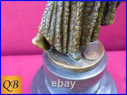 Bronze Figurine Art Deco Sculpture Statue Footsteps Hot Cast Figure Chiparus