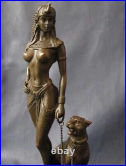 Bronze Statue Cleopatra. Office sculpture. Figurine Art