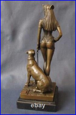 Bronze Statue Cleopatra. Office sculpture. Figurine Art