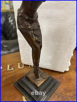 Bronze art deco style statues