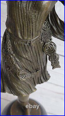 Bronze statue art deco Dancer sculpture SIGNED Kernalan Hot Cast Figurine Statue
