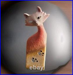 Cat Vintage Collectable Ornament Unusual Animal Figure Art Deco Figurine Statue