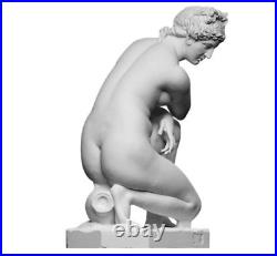 Crouching Venus Statue Handmade Marble Sculpture Exact Copy of British Museum