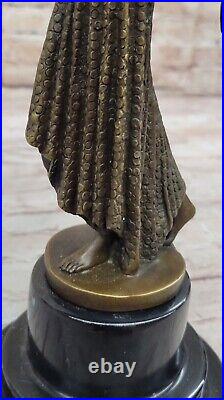 D. H. Chiparus Art Deco Egyptian Dancer Bronze Sculpture Hot Cast Figure Decorativ