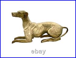 Dog Statue Metal Greyhound Whippet Large Figurine Classic Decor Gift