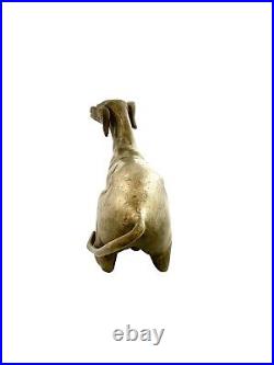 Dog Statue Metal Greyhound Whippet Large Figurine Classic Decor Gift