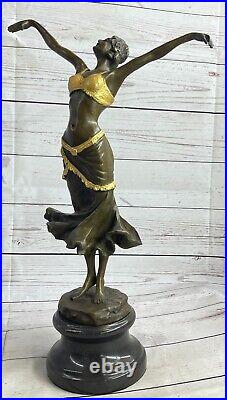 FRENCH BRONZE ART DECO / Art NOUVEAU FEMALE SCULPTURE P. Philippe. SALE GIFT