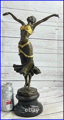 FRENCH BRONZE ART DECO / Art NOUVEAU FEMALE SCULPTURE P. Philippe. SALE GIFT