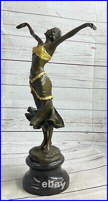 FRENCH BRONZE ART DECO / Art NOUVEAU FEMALE SCULPTURE P. Philippe. SALE GIFT