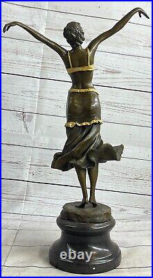 FRENCH BRONZE ART DECO / Art NOUVEAU FEMALE SCULPTURE P. Philippe. SALE GIFT