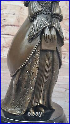 French Joan of Arc Catholic Bronze Marble Sculpture by Chiparus Art Deco